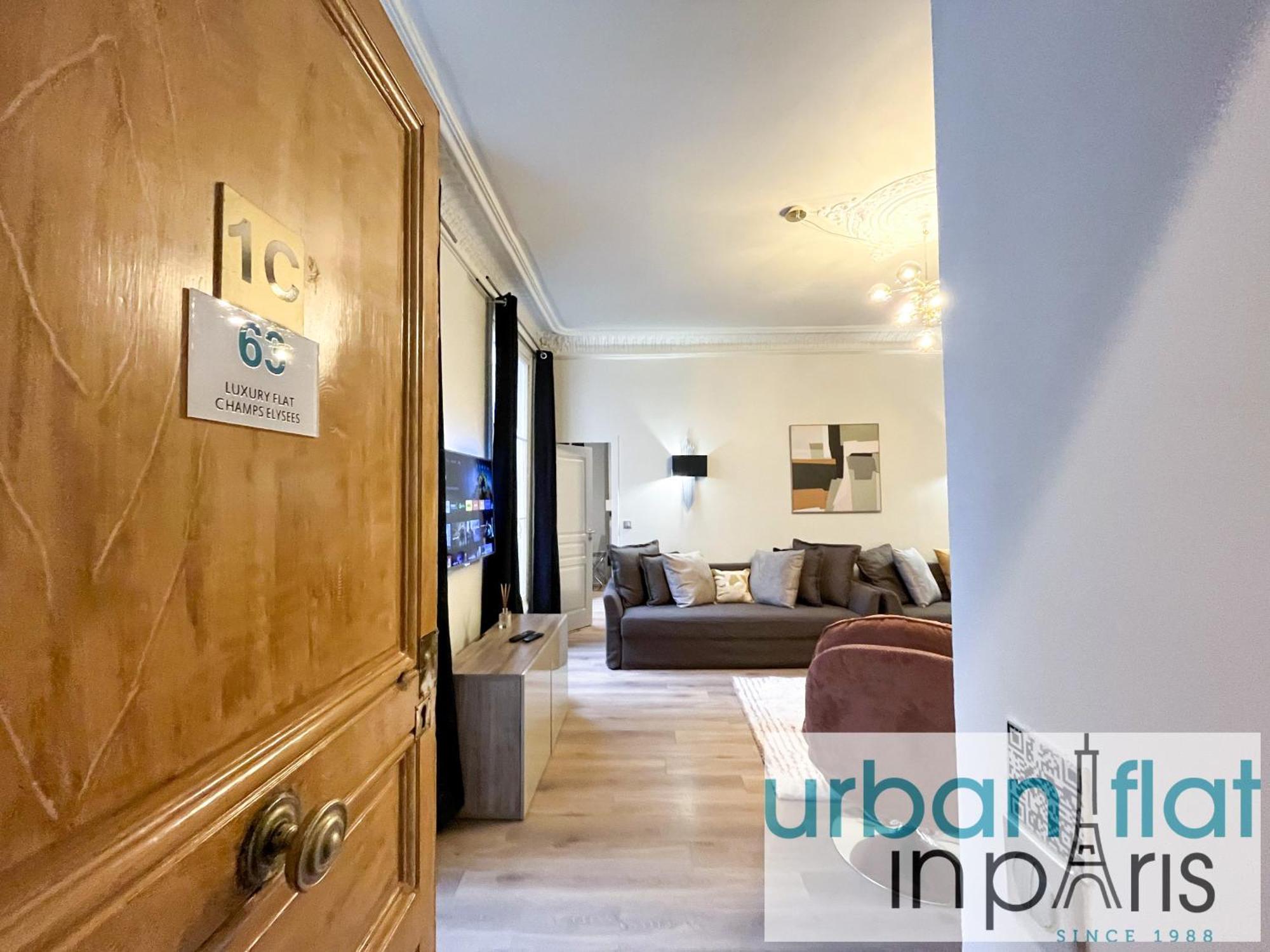 Urban Flat 63 - Beautiful 3 Bedroom Flat Champs-Elysees Paris Exterior foto